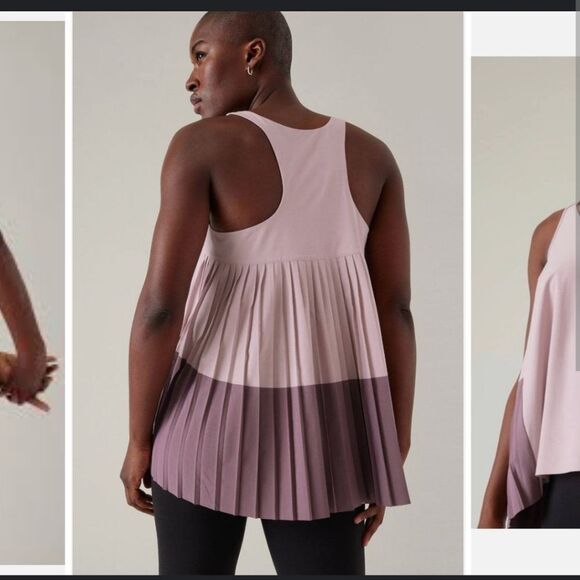 NWT Athleta Swing Forward Pleated Tank - Picture 8 of 8